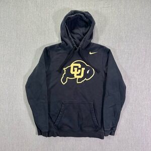 Colorado Buffaloes Nike Hoodie Mens Small CU Boulder NCAA Sweatshirt Black Gold